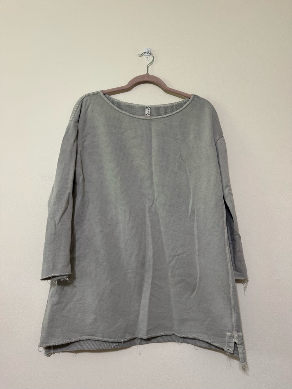 Free People intimately oversized gray pullover lounge tunic
